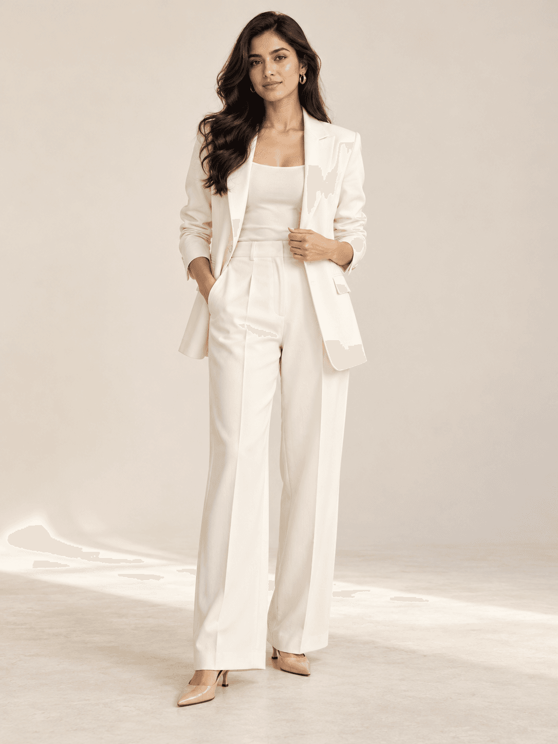 Ivory tailoring for the professional collection